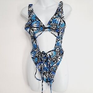 Toluca Mariposa One Piece Cut Out Strappy‎ Cheeky Nicola Midi Swimsuit